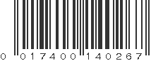 UPC 017400140267