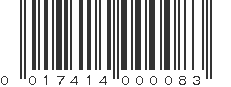 UPC 017414000083