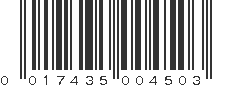 UPC 017435004503