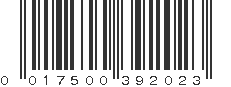 UPC 017500392023