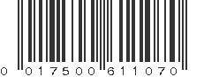 UPC 017500611070