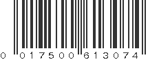 UPC 017500613074