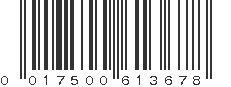 UPC 017500613678