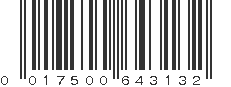 UPC 017500643132