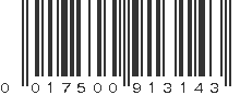 UPC 017500913143