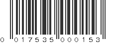 UPC 017535000153