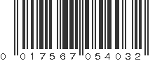 UPC 017567054032