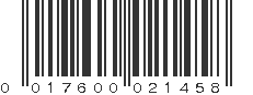 UPC 017600021458