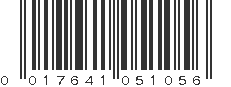 UPC 017641051056