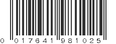 UPC 017641981025