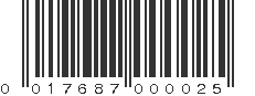 UPC 017687000025