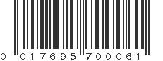 UPC 017695700061