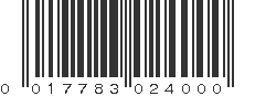 UPC 017783024000