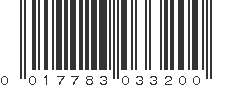 UPC 017783033200