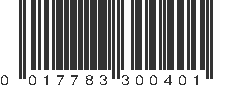 UPC 017783300401