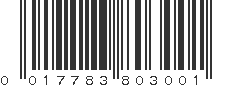 UPC 017783803001