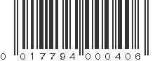 UPC 017794000406