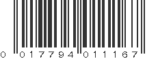 UPC 017794011167