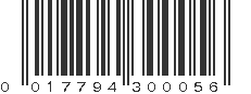 UPC 017794300056