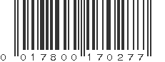 UPC 017800170277