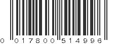 UPC 017800514996