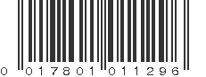 UPC 017801011296