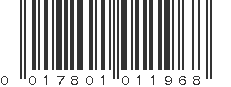 UPC 017801011968