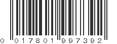 UPC 017801997392