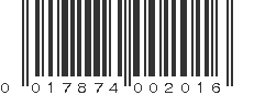 UPC 017874002016