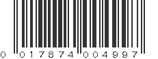 UPC 017874004997