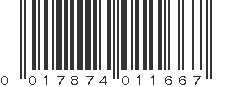 UPC 017874011667