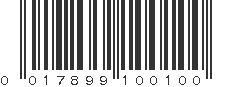 UPC 017899100100