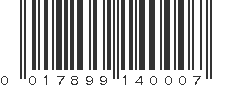 UPC 017899140007