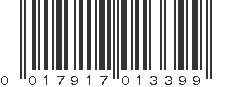 UPC 017917013399