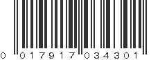 UPC 017917034301