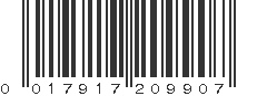 UPC 017917209907