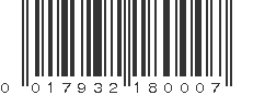 UPC 017932180007