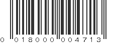 UPC 018000004713