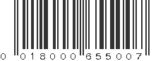 UPC 018000655007