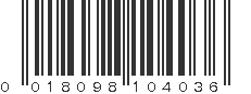 UPC 018098104036