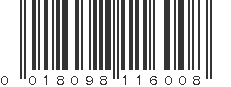 UPC 018098116008