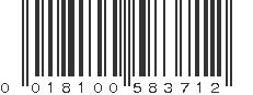 UPC 018100583712