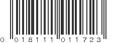 UPC 018111011723