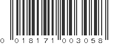 UPC 018171003058