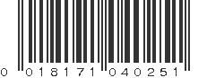 UPC 018171040251