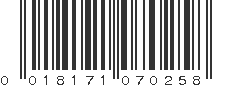 UPC 018171070258