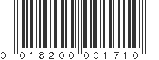 UPC 018200001710