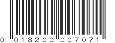 UPC 018200007071