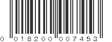 UPC 018200007453