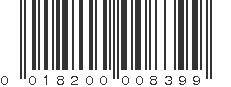 UPC 018200008399